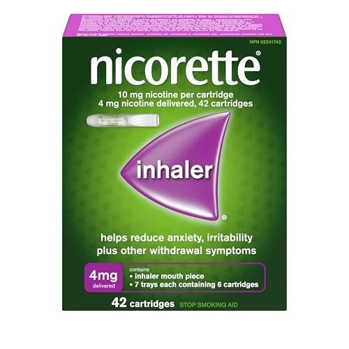 Nicorette 4mg Nicotine Inhaler with 42 Cartridges