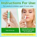 4-Pack Portable Nasal Inhaler Sticks