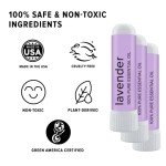 Lavender Essential Oil Nasal Inhaler - 3 Pack