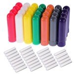 28 Sets Refillable Aromatherapy Nasal Inhalers - 7 Colors