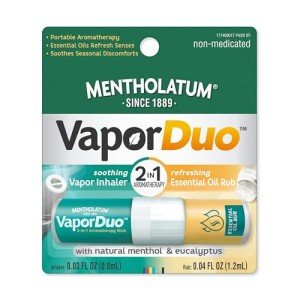Mentholatum Vapor Duo: Soothing Nasal Inhaler & Rub
