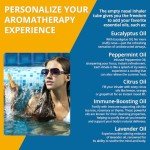 Essential Oil Nasal Inhaler Tubes - 6 Pack