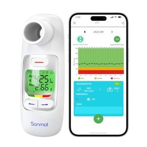 Bluetooth Peak Flow Meter for Asthma & COPD Monitoring