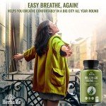 HerbaMe Mullein Leaf 1000mg, 120 Capsules, Lung Detox for Smokers, Lung Cleanse Supplement, Supports Respiratory Function Health, Promotes Mucous Membranes | Ear Health, Mucus Relief Herbal Pills