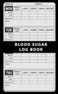 Portable Blood Sugar Log Book - Mini Diabetes Tracker