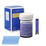 ACCU-Answer 25 Cholesterol Test Strips and Lancets