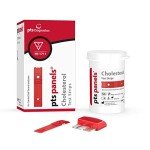 PTS Total Cholesterol Test Strips - 25 Count