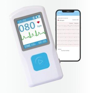 Portable EKG Heart Rate Monitor with LCD Screen