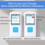 Portable EKG Heart Rate Monitor with LCD Screen