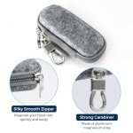CoBak Gray Felt Case for Kardia Mobile EKG