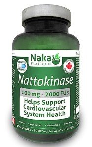 Naka Platinum Nattokinase 90 Veggie Caps 100mg