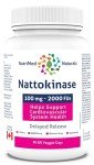 Nattokinase 2000 FU Supplement Capsules - 90 Count