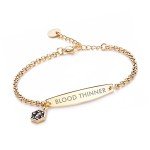 Gold Medical ID Bracelet for Women - Blood Thinner