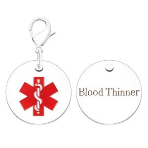 JunyiDIY Medical ID Keychain for Men & Women