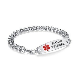 Adjustable Stainless Steel Medical Alert Bracelets