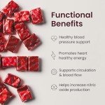 SuperBeets Heart Chews - Nitric Oxide Support, 60 Count