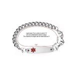 Adjustable Stainless Steel Medical Alert Bracelets