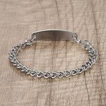 Adjustable Stainless Steel Medical Alert Bracelets