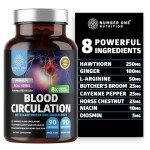 Premium Blood Circulation Supplement with 8 Herbs & Vitamins