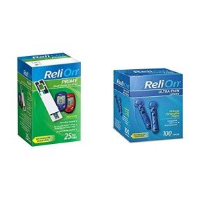 ReliOn 30G Ultra-Thin Lancets & Test Strips Bundle