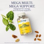 Solaray Mega Multi Mineral Dietary Supplement, 200 Capsules