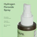 Biopure 6 Fl Oz Hydrogen Peroxide Spray – Convenient Non-Aerosol Spray Bottle with 3% Hydrogen Peroxide| Hydrogen Peroxide 3% First Aid Topical Antiseptic for Minor Cuts and Abrasions (6 Fl Oz)