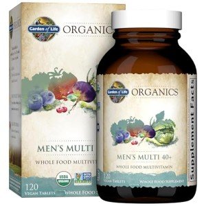 Garden of Life Men's 40+ Organic Multivitamin Tablets