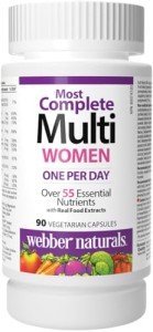 Webber Naturals Complete Multi for Women, 90 Caps