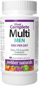 Webber Naturals Complete Multi for Men, 90 Capsules