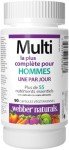 Webber Naturals Complete Multi for Men, 90 Capsules