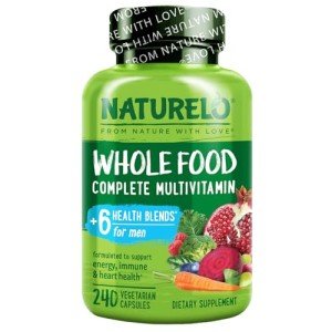 NATURELO Vegan Whole Food Multivitamin for Men 240 Caps