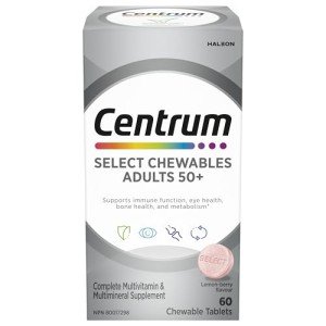 Centrum Adult Chewable Multivitamins 50+, Lemon Berry