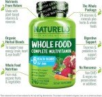 NATURELO Vegan Whole Food Multivitamin for Men 240 Caps