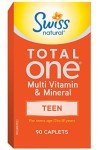 Swiss Natural Total One Teen Multivitamin Caplets