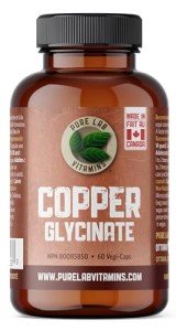 Pure Lab Copper Glycinate Vitamin Supplement, 60 V-Caps
