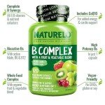 NATURELO Vegan Vitamin B Complex - 120 Capsules