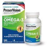 PreserVision Omega-3 Eye Vitamin Supplement, 120 Softgels