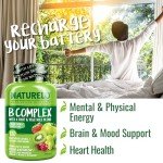 NATURELO Vegan Vitamin B Complex - 120 Capsules