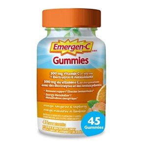 Emergen-C Immune Support Gummies - Orange, Tangerine, Raspberry