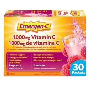 Emergen-C Raspberry Electrolyte Vitamin C Supplement 30 Count