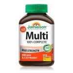 Jamieson Complete Max Strength Multivitamin, 115 Caplets