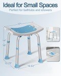 Adjustable Shower Chair for Elderly and Disabled