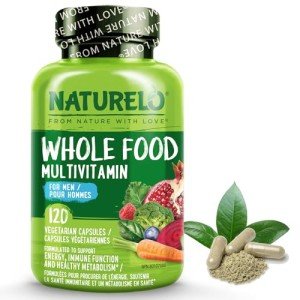 NATURELO Men's Whole Food Multivitamin - 120 Vegan Capsules