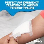 BEZOL 100 Woven Large Sterile Gauze Pads 4x4 - Individually Packed 12-ply 4x4 Gauze Pads Sterile - Non-Stick Gauze Pads 4x4 Sterile for Wounds Bulk - First Aid Wound Care Medical Gauze Sponges