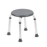 Flash Furniture Hercules Series Aluminum Bath and Shower Chair with Adjustable Height, Anti-Slip Medical Chair, 300 lb. Static Weight Capacity, Gray