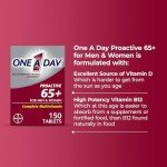 One A Day 65+ Multivitamins, 150 Tablets