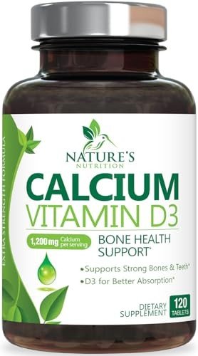 Calcium 1200 mg with Vitamin D3 - 120 Tablets