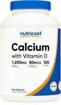 Calcium and Vitamin D3 Tablets, 240 Count