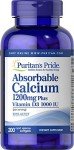 Calcium with Vitamin D Softgels, 200 Count