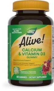 Nature's Way Alive! Calcium + D3 Gummy Supplements